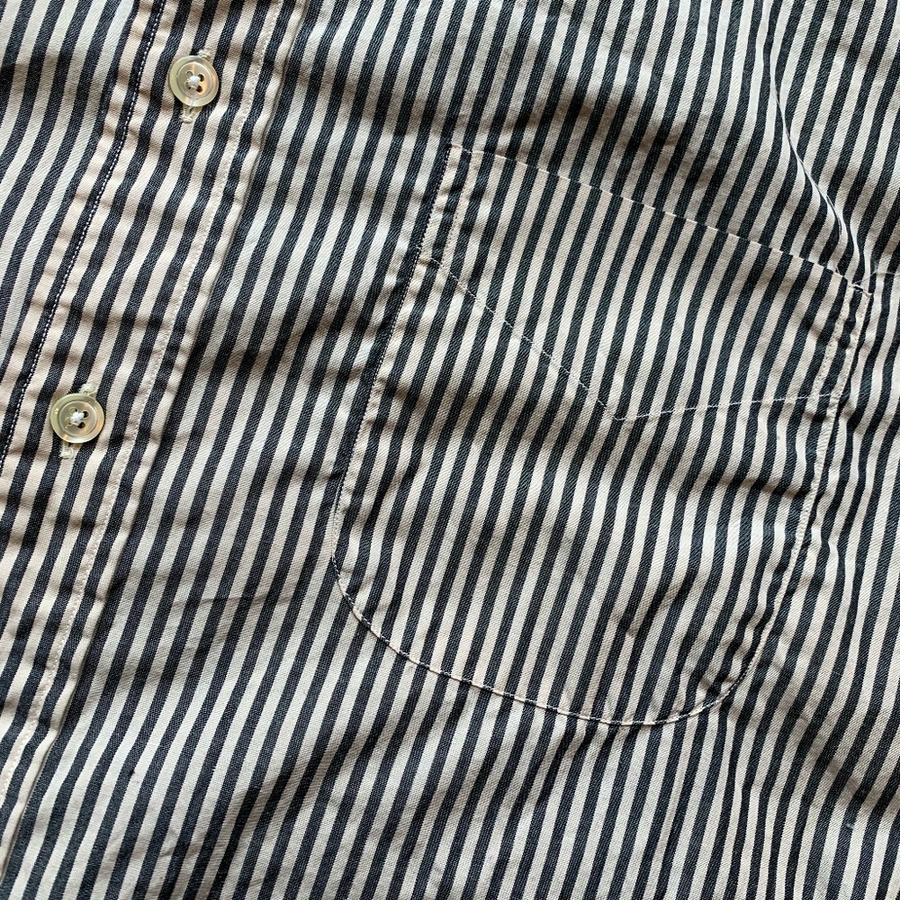 Men's Vintage Paul Fredrick Striped Shirt, 15 1/2 - Picture 4 of 6
